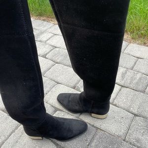 Anne Klein Over the knee black boots